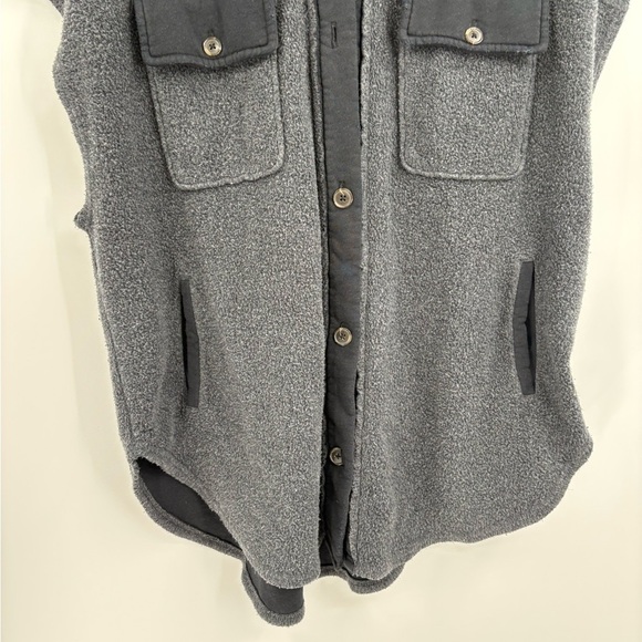 Free people we the free ruby vest shacket sleeveless black gray size medium - Picture 6 of 16
